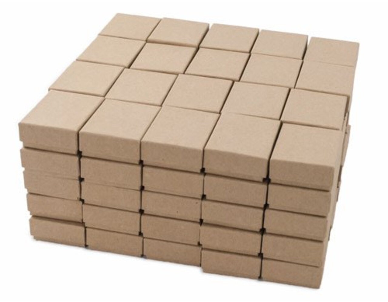 JewelrySupply Kraft Paper Cotton Filled Jewelry Gift Box Size #11 (Case of 100)